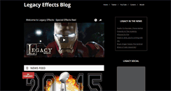 Desktop Screenshot of legacyeffectsblog.com