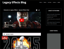 Tablet Screenshot of legacyeffectsblog.com